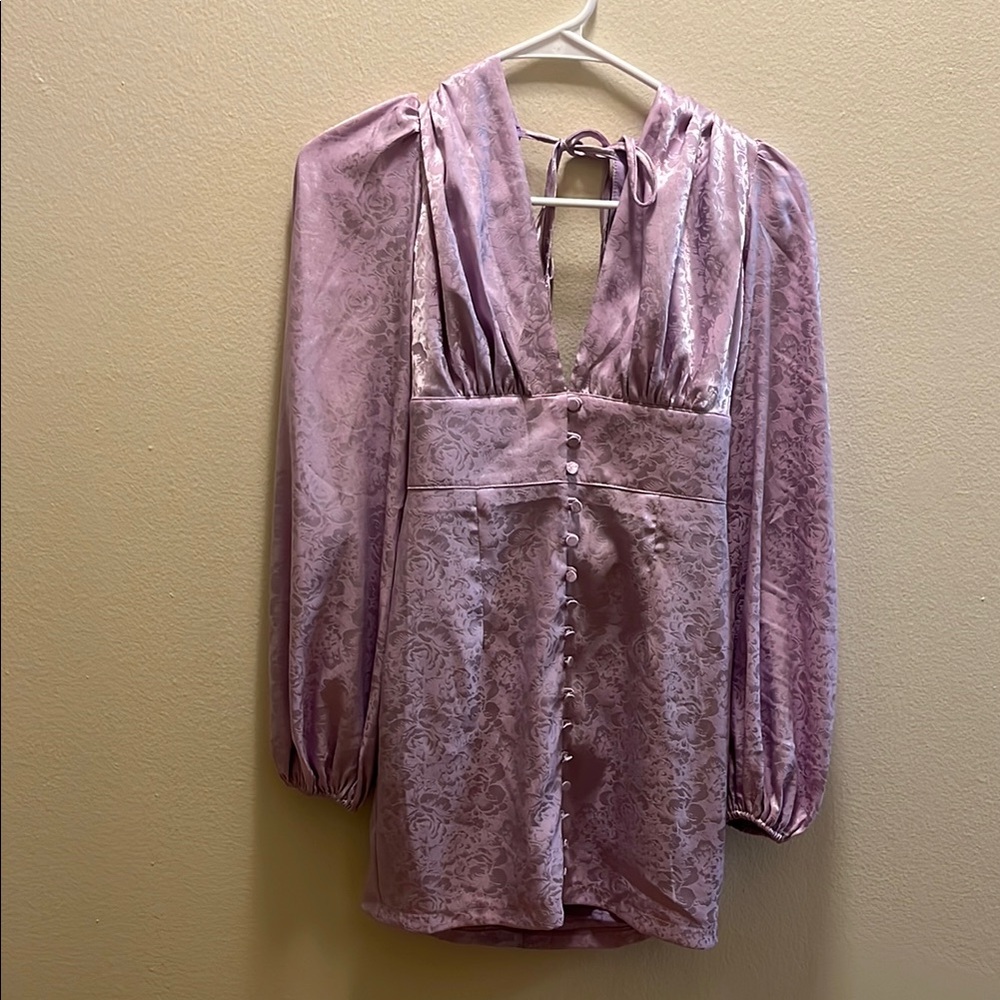 NWOT Runaway the label purple floral dress